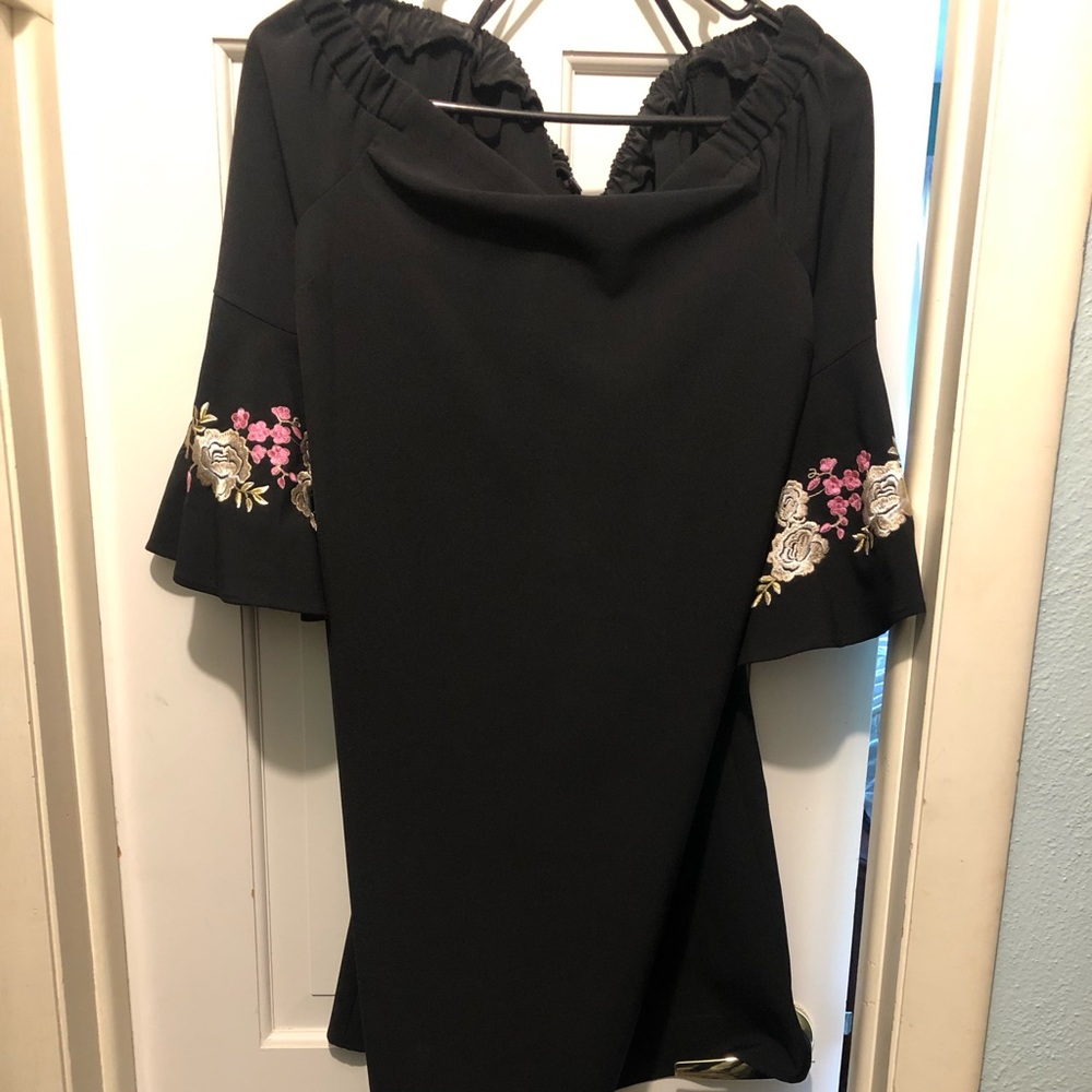 Off the shoulder Black dress